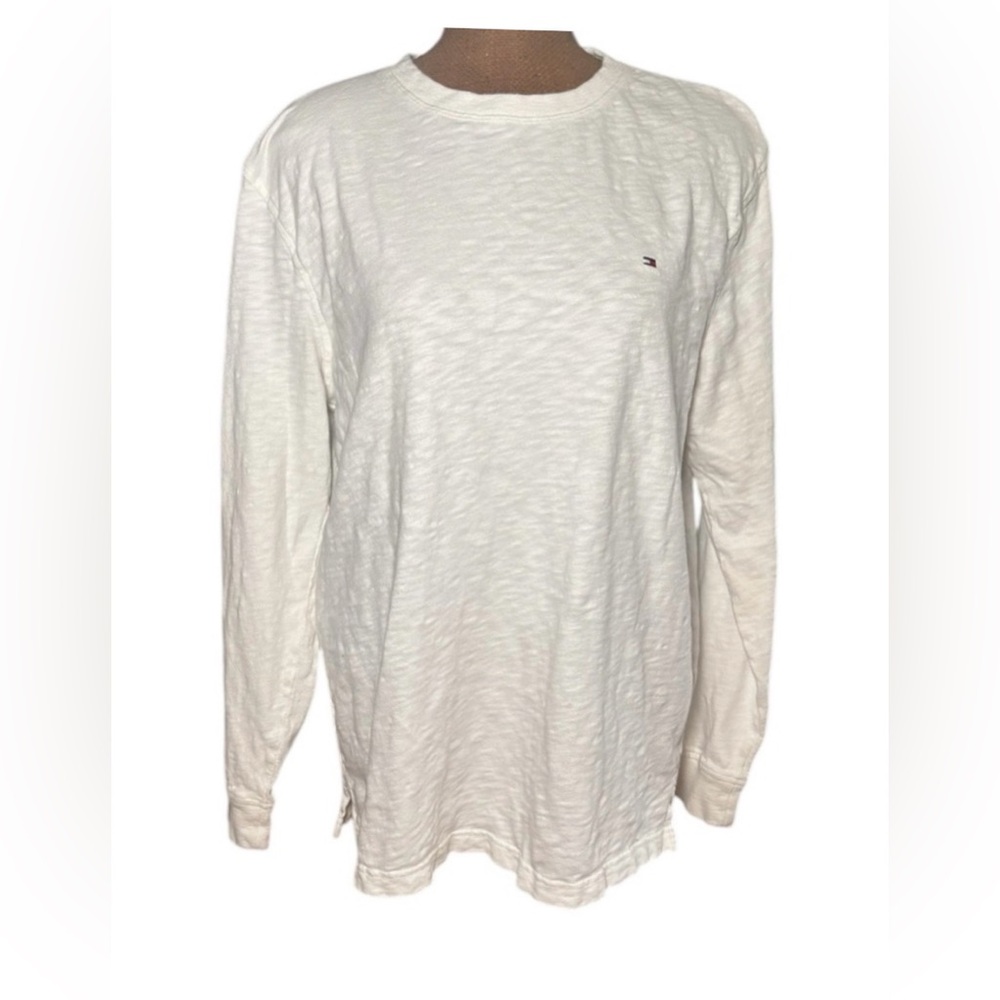 Tommy Hilfiger Men's White Long Sleeve Shirt Size XL